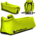 Générique [Bag Chill] Air Sofa Matelas Hamac Gonflable LayChill, Transat Pour Camping, Randonnée, Voyage, Piscine Et Plage Piquet [Cadeau] Lunettes De Soleil Bracelet Pliable (CHAIRCHILL Jaune - 5